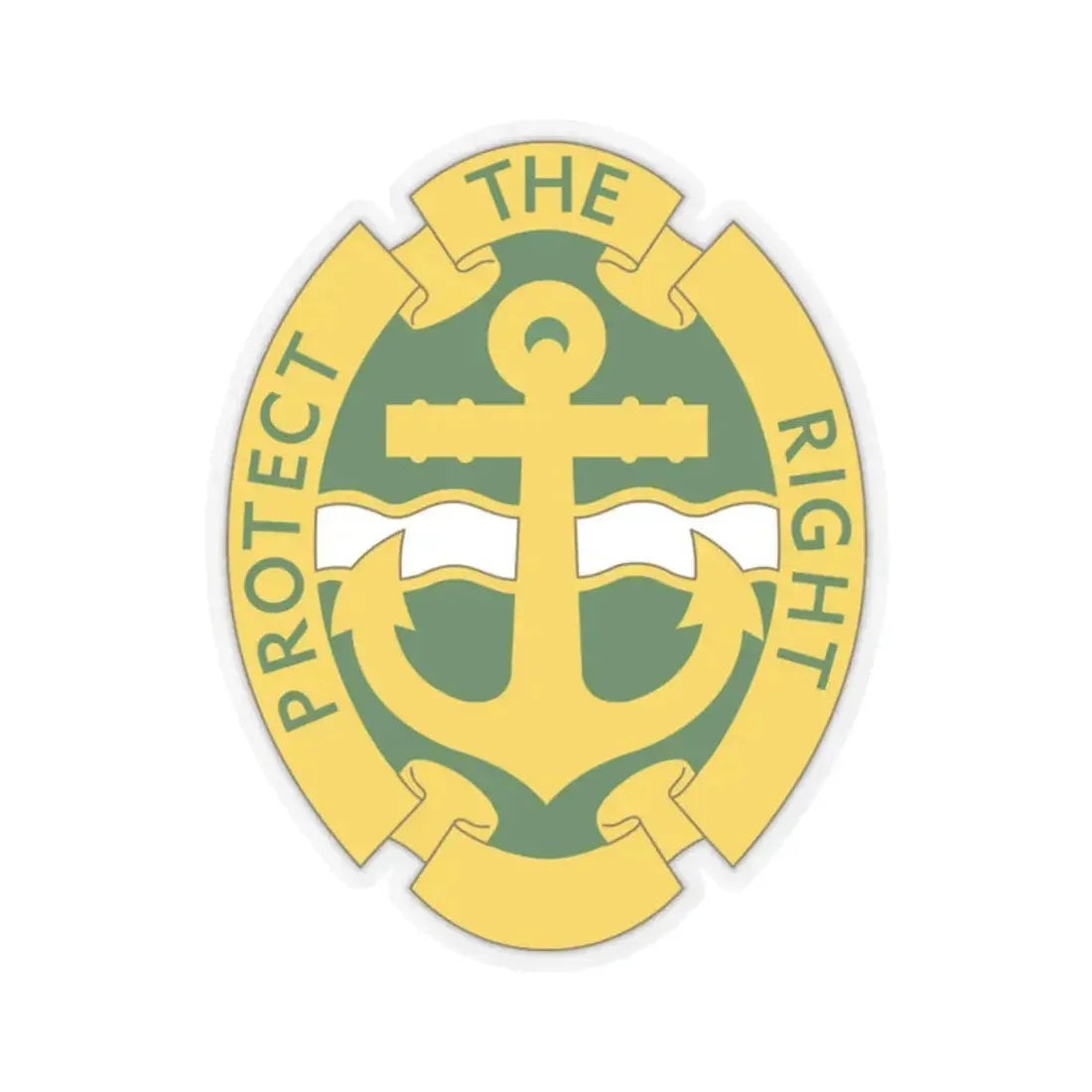 43rd Military Police Brigade 2 (U.S. Army) STICKER Vinyl Kiss-Cut Decal 2 Inch Transparent - The Sticker Space