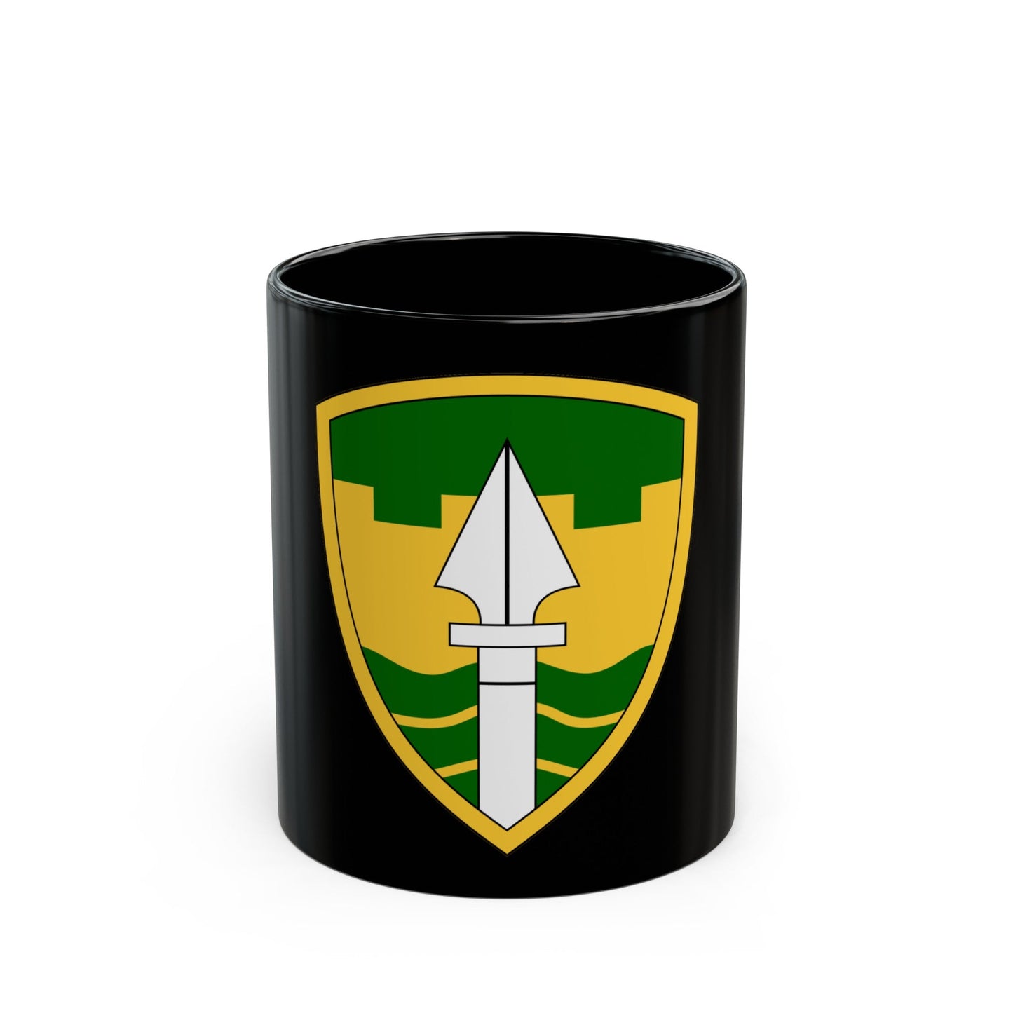 43rd Military Police Brigade (U.S. Army) Black Coffee Mug-11oz-The Sticker Space