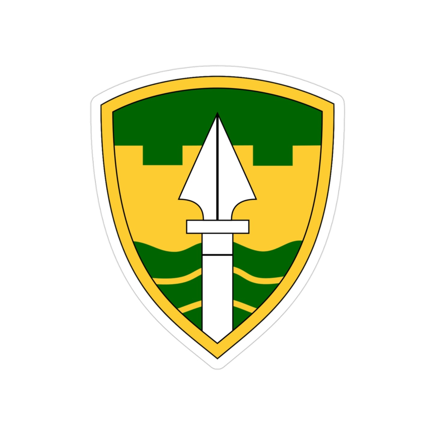 43rd Military Police Brigade (U.S. Army) Transparent STICKER Die-Cut Vinyl Decal-3 Inch-The Sticker Space