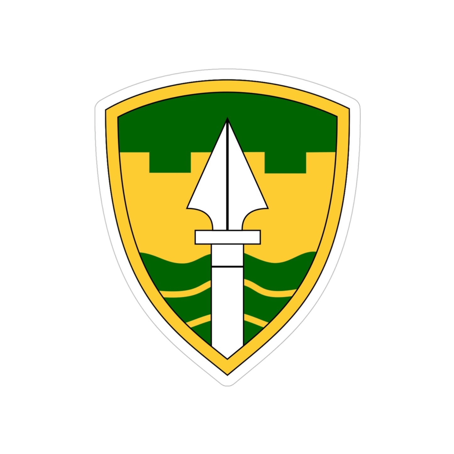 43rd Military Police Brigade (U.S. Army) Transparent STICKER Die-Cut Vinyl Decal-4 Inch-The Sticker Space