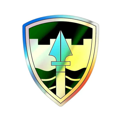 43rd Military Police Brigade (U.S. Army) Holographic STICKER Die-Cut Vinyl Decal 3 Inch Holographic - The Sticker Space