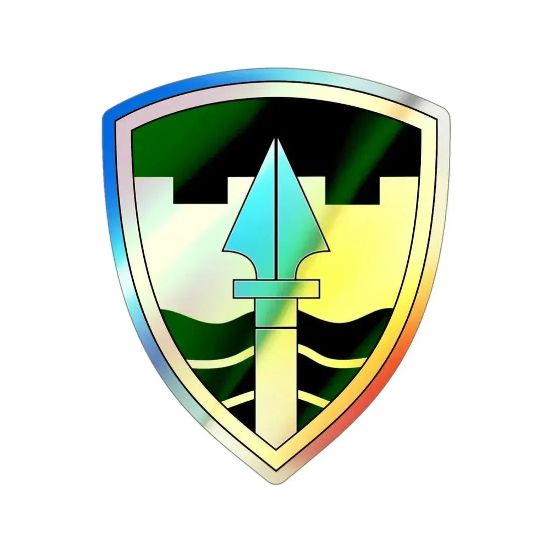 43rd Military Police Brigade (U.S. Army) Holographic STICKER Die-Cut Vinyl Decal - The Sticker Space