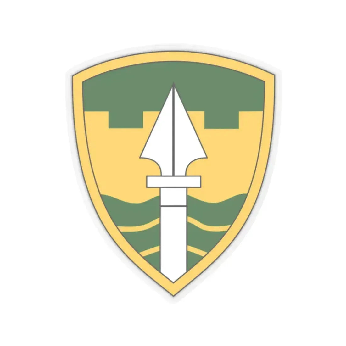 43rd Military Police Brigade (U.S. Army) STICKER Vinyl Kiss-Cut Decal 2 Inch Transparent - The Sticker Space