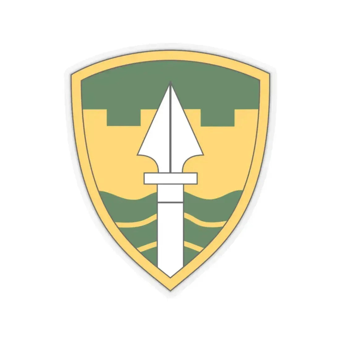 43rd Military Police Brigade (U.S. Army) STICKER Vinyl Kiss-Cut Decal 3 Inch Transparent - The Sticker Space