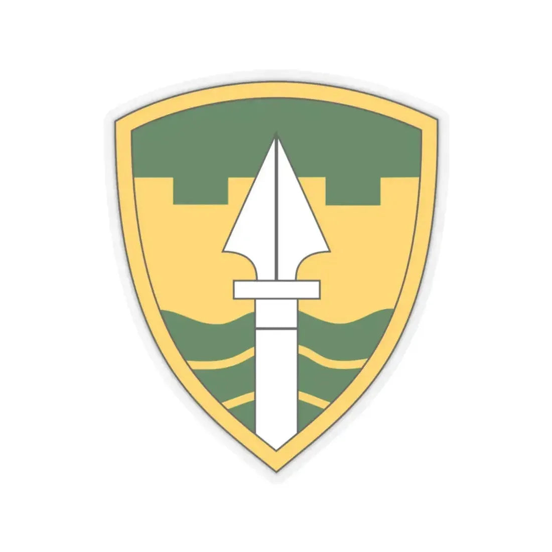 43rd Military Police Brigade (U.S. Army) STICKER Vinyl Kiss-Cut Decal 4 Inch Transparent - The Sticker Space