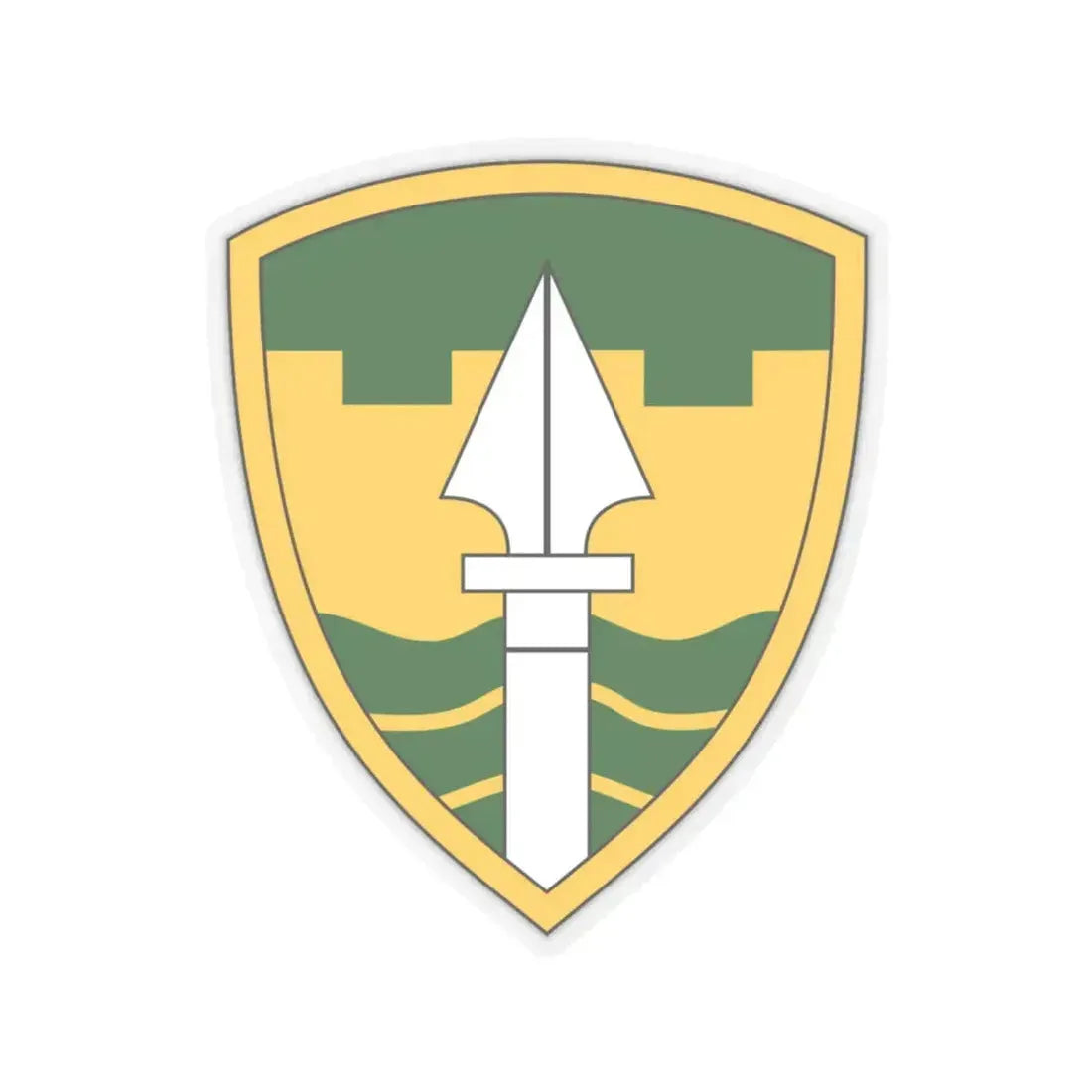 43rd Military Police Brigade (U.S. Army) STICKER Vinyl Kiss-Cut Decal 6 Inch Transparent - The Sticker Space