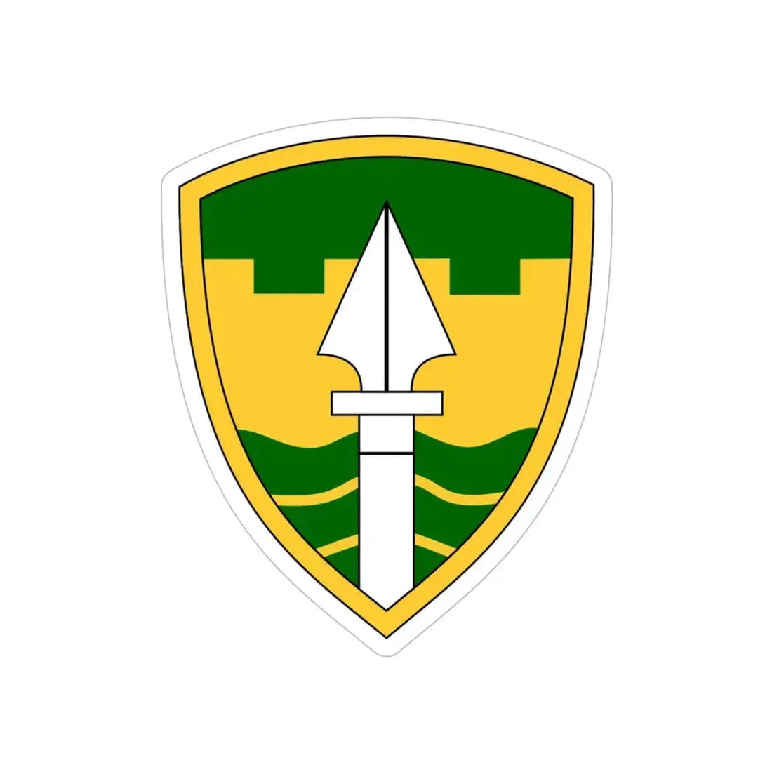43rd Military Police Brigade (U.S. Army) Transparent STICKER Die-Cut Vinyl Decal 5 Inch - The Sticker Space