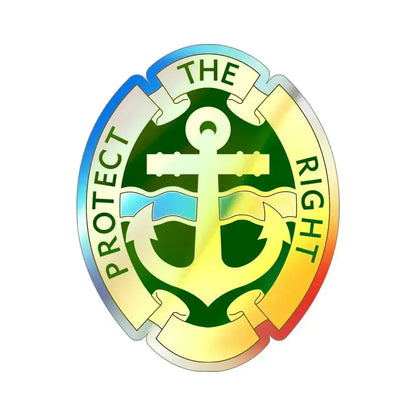 43rd Military Police Brigade v2 (U.S. Army) Holographic STICKER Die-Cut Vinyl Decal 4 Inch Holographic - The Sticker Space
