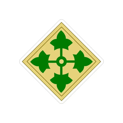 43rd Sustainment Brigade 2 (U.S. Army) REVERSE PRINT Transparent Die-Cut STICKER 3 Inch Die-Cut Transparent - The Sticker Space