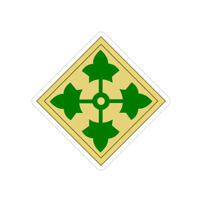 43rd Sustainment Brigade 2 (U.S. Army) REVERSE PRINT Transparent Die-Cut STICKER 4 Inch Die-Cut Transparent - The Sticker Space