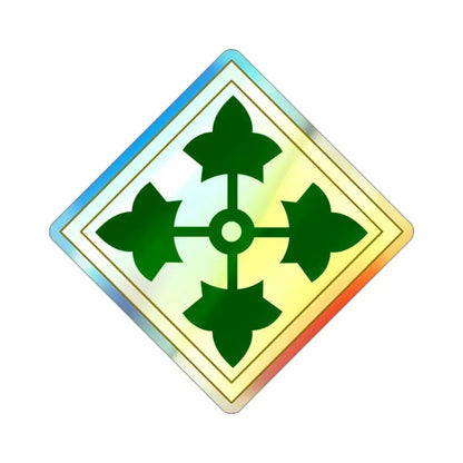 43rd Sustainment Brigade v2 (U.S. Army) Holographic STICKER Die-Cut Vinyl Decal 3 Inch Holographic - The Sticker Space