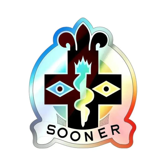 44 Evacuation Hospital (U.S. Army) Holographic STICKER Die-Cut Vinyl Decal 6 Inch Holographic - The Sticker Space