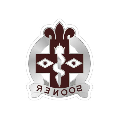 44 Evacuation Hospital (U.S. Army) REVERSE PRINT Transparent Die-Cut STICKER - The Sticker Space