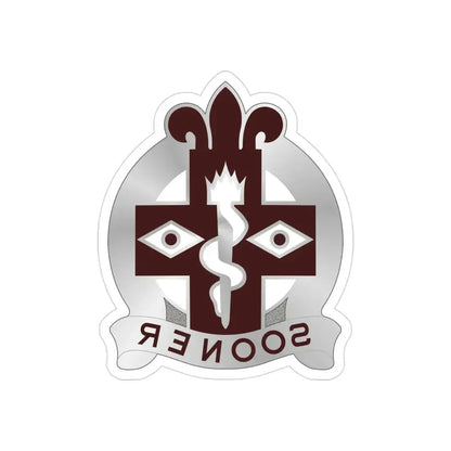 44 Evacuation Hospital (U.S. Army) REVERSE PRINT Transparent Die-Cut STICKER - The Sticker Space