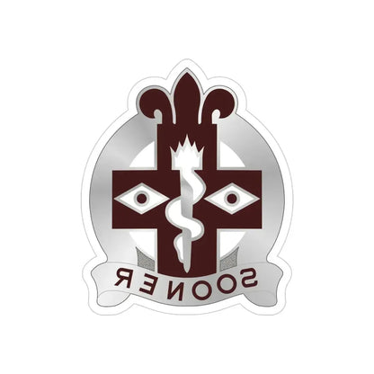 44 Evacuation Hospital (U.S. Army) REVERSE PRINT Transparent Die-Cut STICKER - The Sticker Space