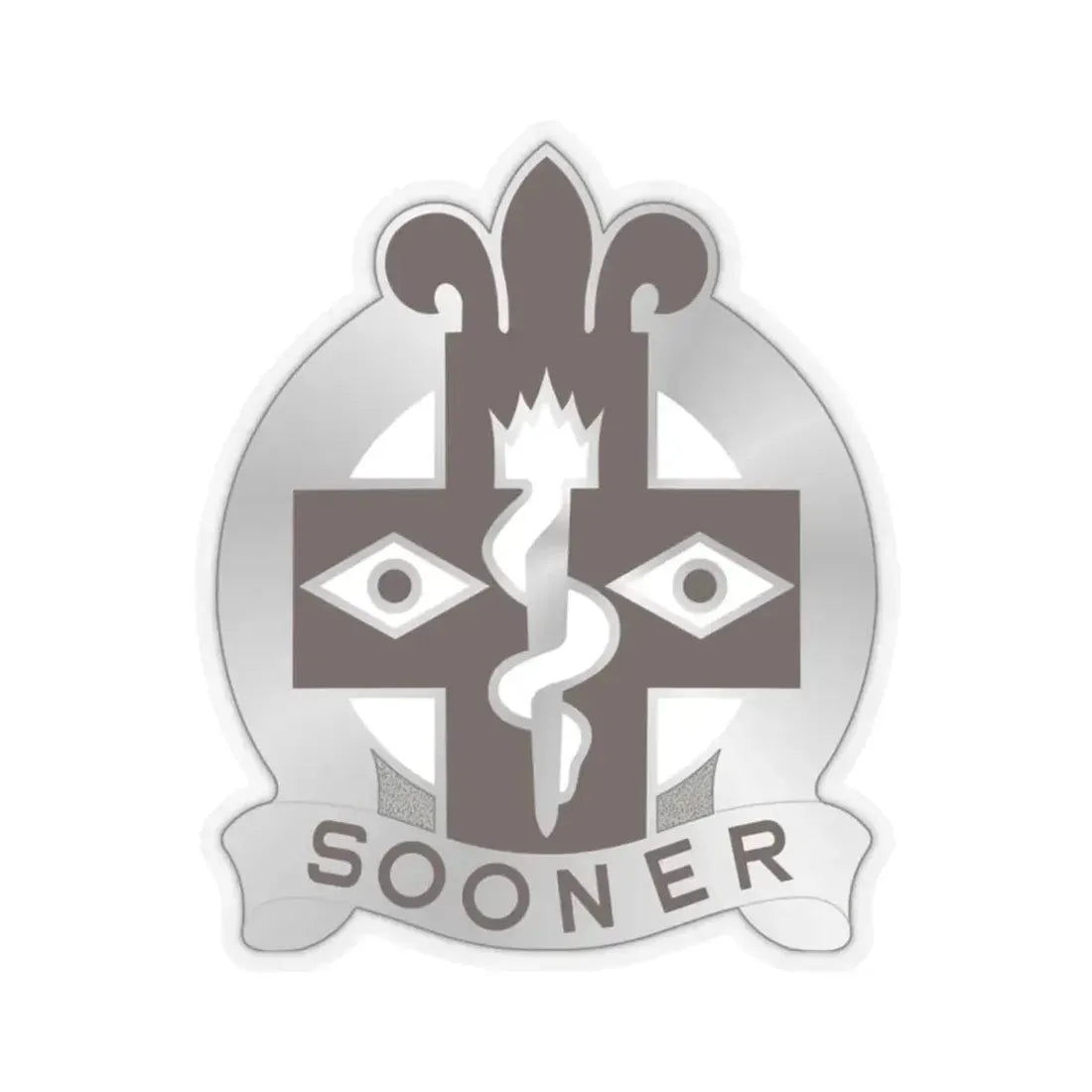 44 Evacuation Hospital (U.S. Army) STICKER Vinyl Kiss-Cut Decal 2 Inch Transparent - The Sticker Space