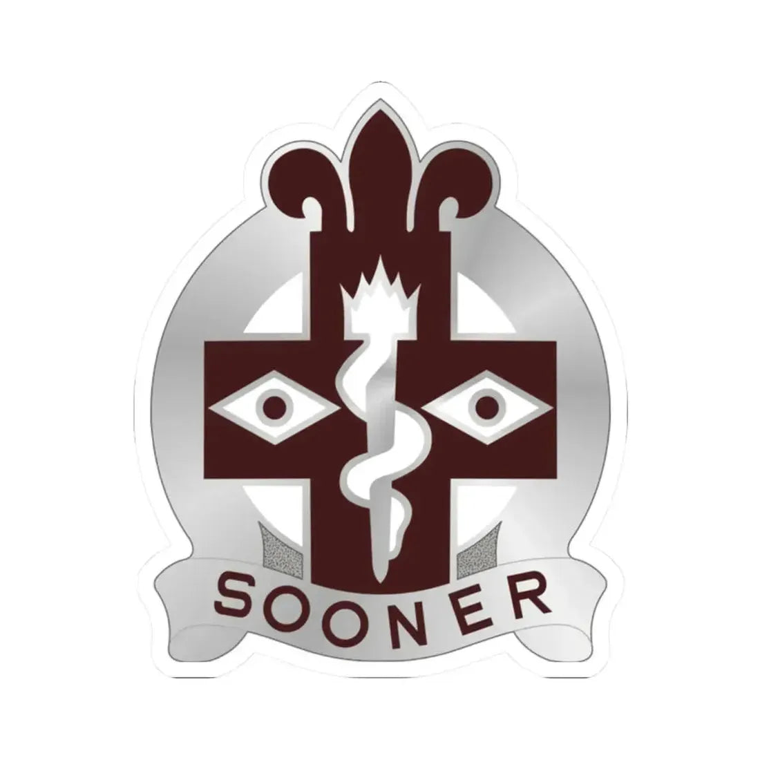 44 Evacuation Hospital (U.S. Army) STICKER Vinyl Kiss-Cut Decal 2 Inch White - The Sticker Space