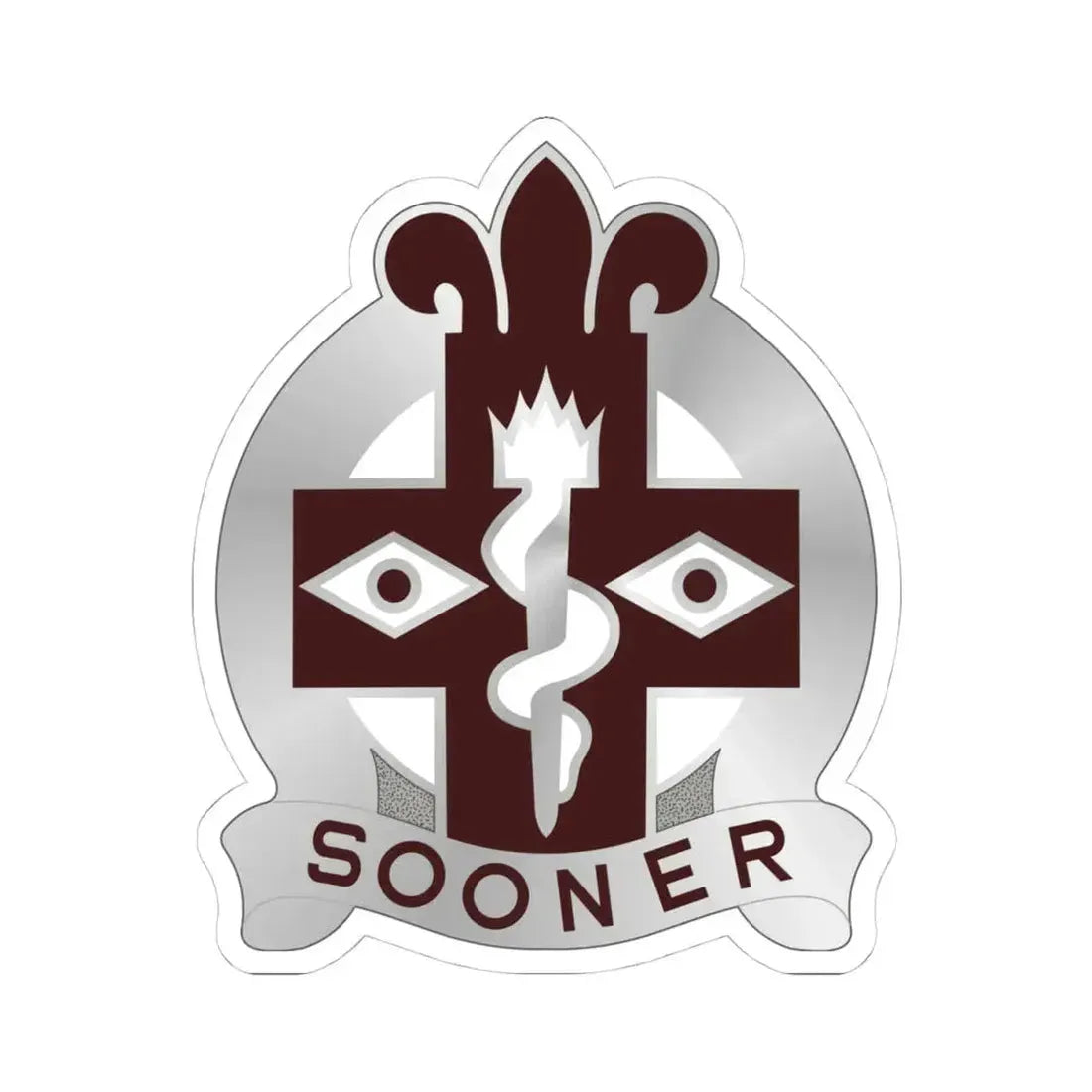 44 Evacuation Hospital (U.S. Army) STICKER Vinyl Kiss-Cut Decal 4 Inch White - The Sticker Space