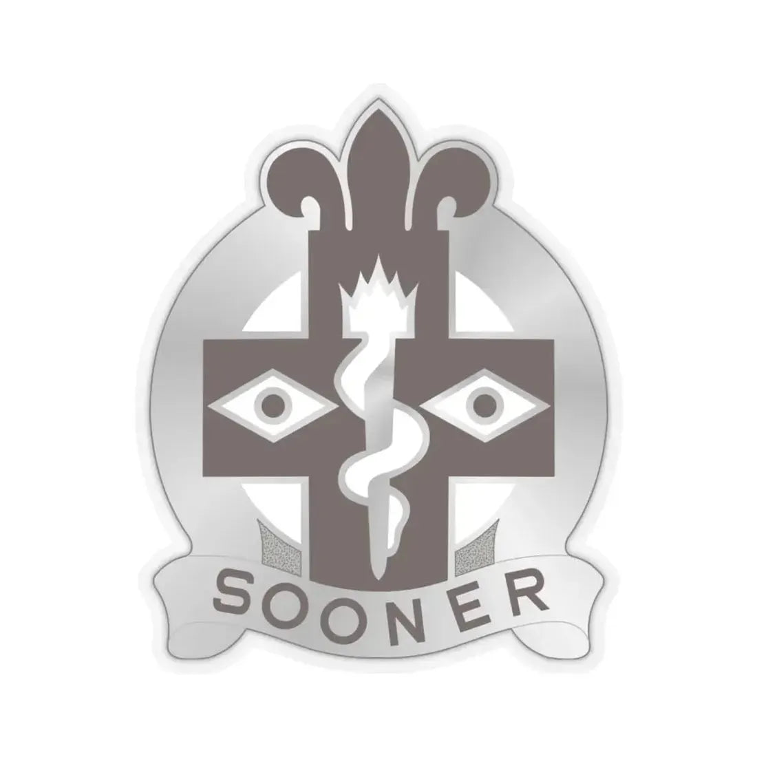 44 Evacuation Hospital (U.S. Army) STICKER Vinyl Kiss-Cut Decal 6 Inch Transparent - The Sticker Space