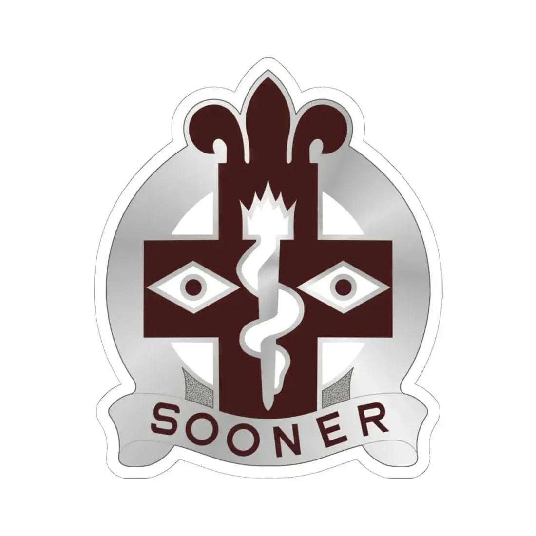 44 Evacuation Hospital (U.S. Army) STICKER Vinyl Kiss-Cut Decal 6 Inch White - The Sticker Space