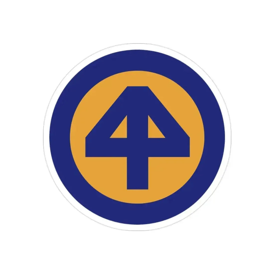 44 INF DIV SSI (U.S. Army) REVERSE PRINT Transparent Die-Cut STICKER 2 Inch Die-Cut Transparent - The Sticker Space