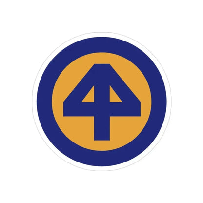 44 INF DIV SSI (U.S. Army) REVERSE PRINT Transparent Die-Cut STICKER 2 Inch Die-Cut Transparent - The Sticker Space