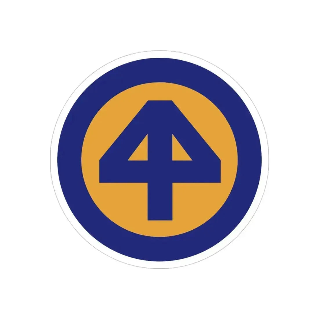 44 INF DIV SSI (U.S. Army) REVERSE PRINT Transparent Die-Cut STICKER 3 Inch Die-Cut Transparent - The Sticker Space