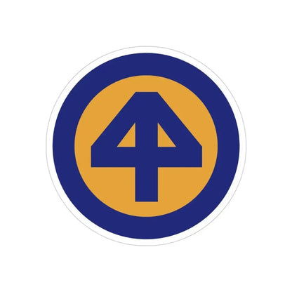 44 INF DIV SSI (U.S. Army) REVERSE PRINT Transparent Die-Cut STICKER 4 Inch Die-Cut Transparent - The Sticker Space
