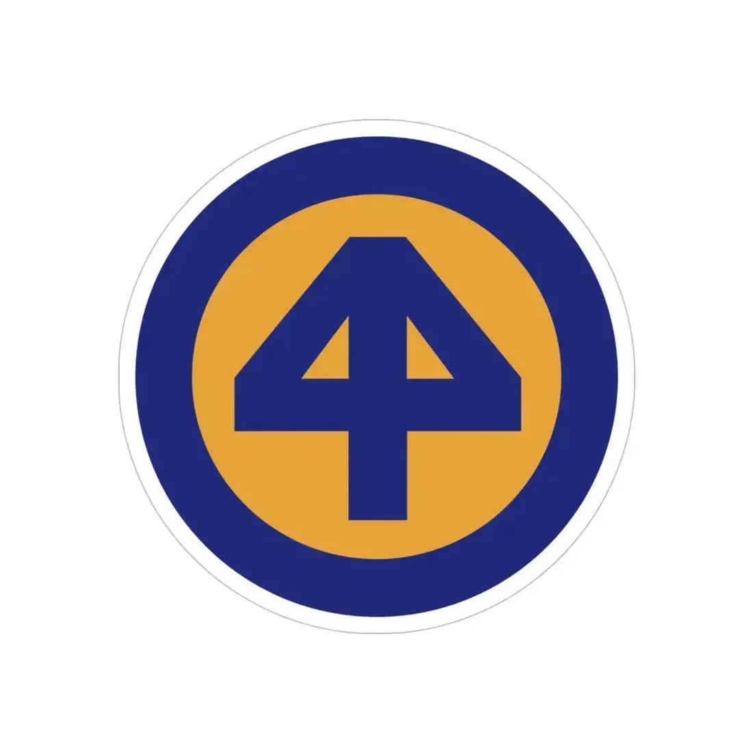 44 INF DIV SSI (U.S. Army) REVERSE PRINT Transparent Die-Cut STICKER 5 Inch Die-Cut Transparent - The Sticker Space