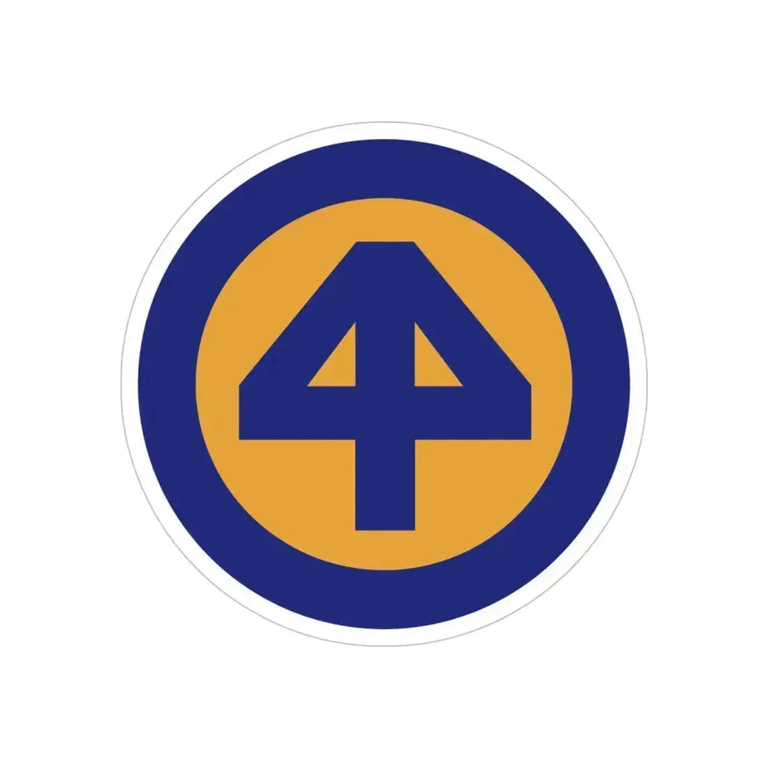 44 INF DIV SSI (U.S. Army) REVERSE PRINT Transparent Die-Cut STICKER 6 Inch Die-Cut Transparent - The Sticker Space