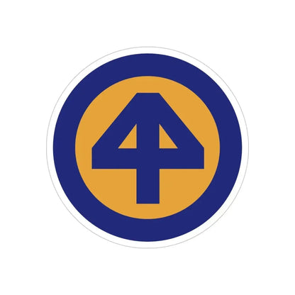 44 INF DIV SSI (U.S. Army) REVERSE PRINT Transparent Die-Cut STICKER - The Sticker Space