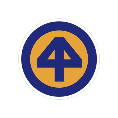 44 INF DIV SSI (U.S. Army) REVERSE PRINT Transparent Die-Cut STICKER - The Sticker Space