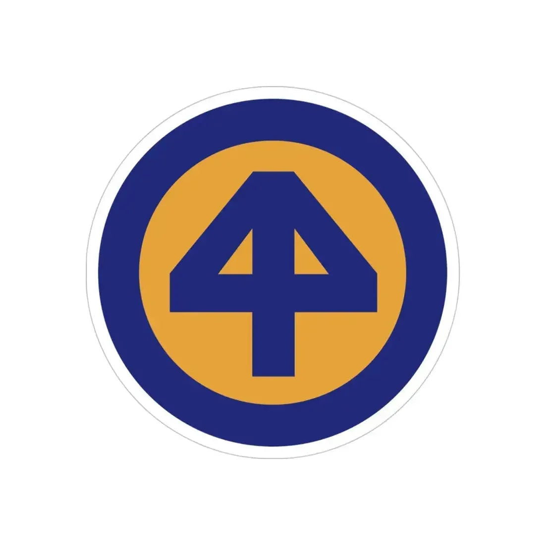 44 INF DIV SSI (U.S. Army) REVERSE PRINT Transparent Die-Cut STICKER - The Sticker Space