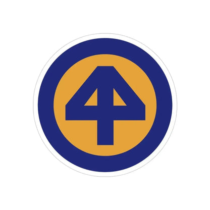 44 INF DIV SSI (U.S. Army) REVERSE PRINT Transparent Die-Cut STICKER - The Sticker Space