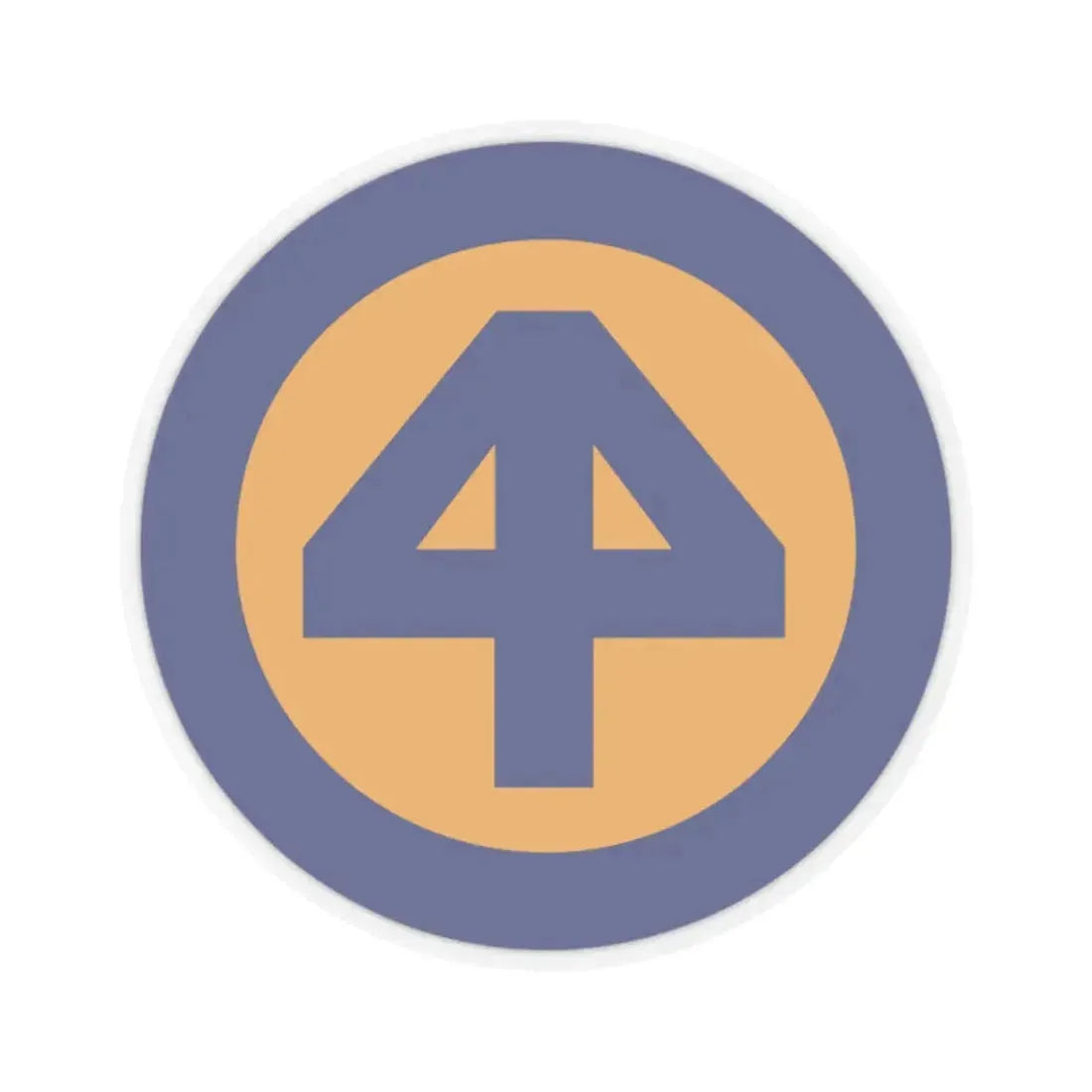 44 INF DIV SSI (U.S. Army) STICKER Vinyl Kiss-Cut Decal 2 Inch Transparent - The Sticker Space