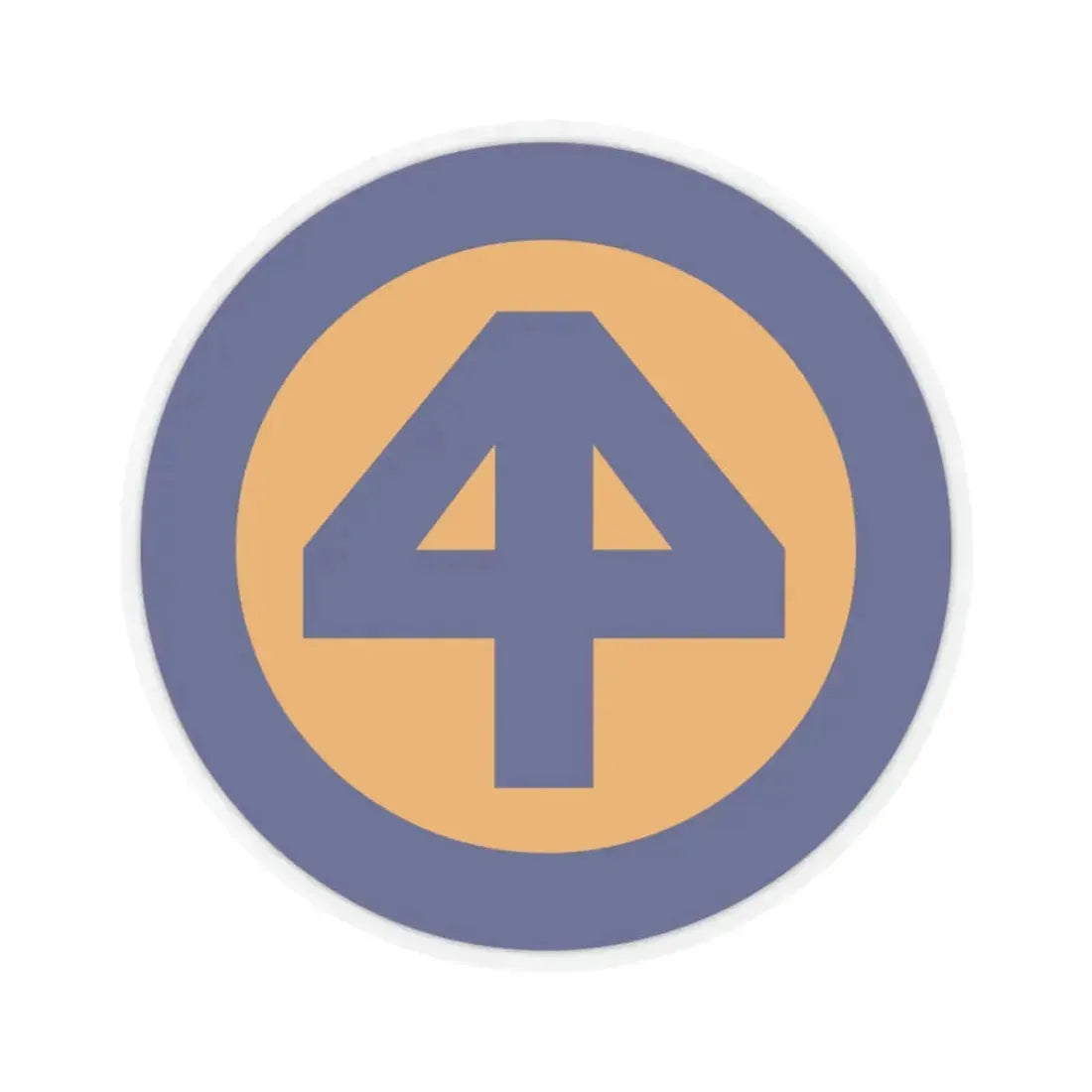 44 INF DIV SSI (U.S. Army) STICKER Vinyl Kiss-Cut Decal 3 Inch Transparent - The Sticker Space