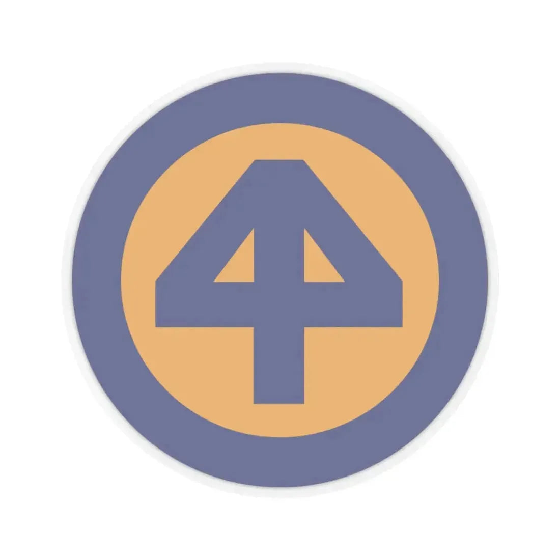 44 INF DIV SSI (U.S. Army) STICKER Vinyl Kiss-Cut Decal 6 Inch Transparent - The Sticker Space