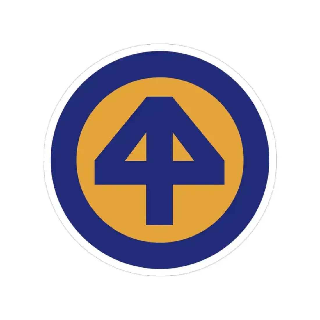 44 INF DIV SSI (U.S. Army) Transparent STICKER Die-Cut Vinyl Decal 2 Inch - The Sticker Space