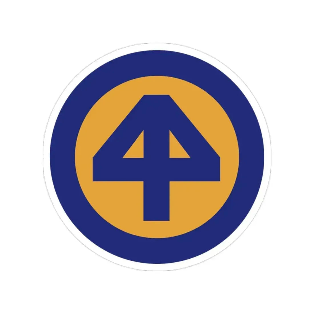 44 INF DIV SSI (U.S. Army) Transparent STICKER Die-Cut Vinyl Decal 2 Inch - The Sticker Space