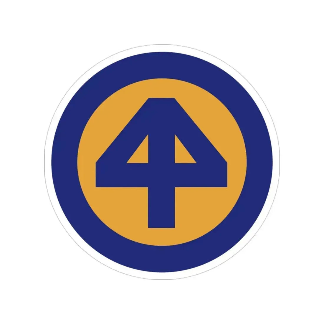 44 INF DIV SSI (U.S. Army) Transparent STICKER Die-Cut Vinyl Decal 3 Inch - The Sticker Space