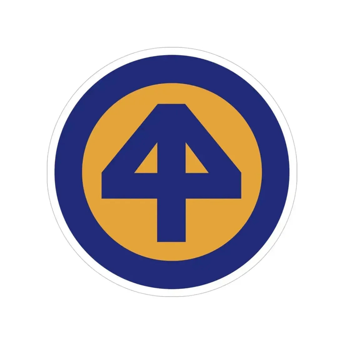 44 INF DIV SSI (U.S. Army) Transparent STICKER Die-Cut Vinyl Decal 4 Inch - The Sticker Space