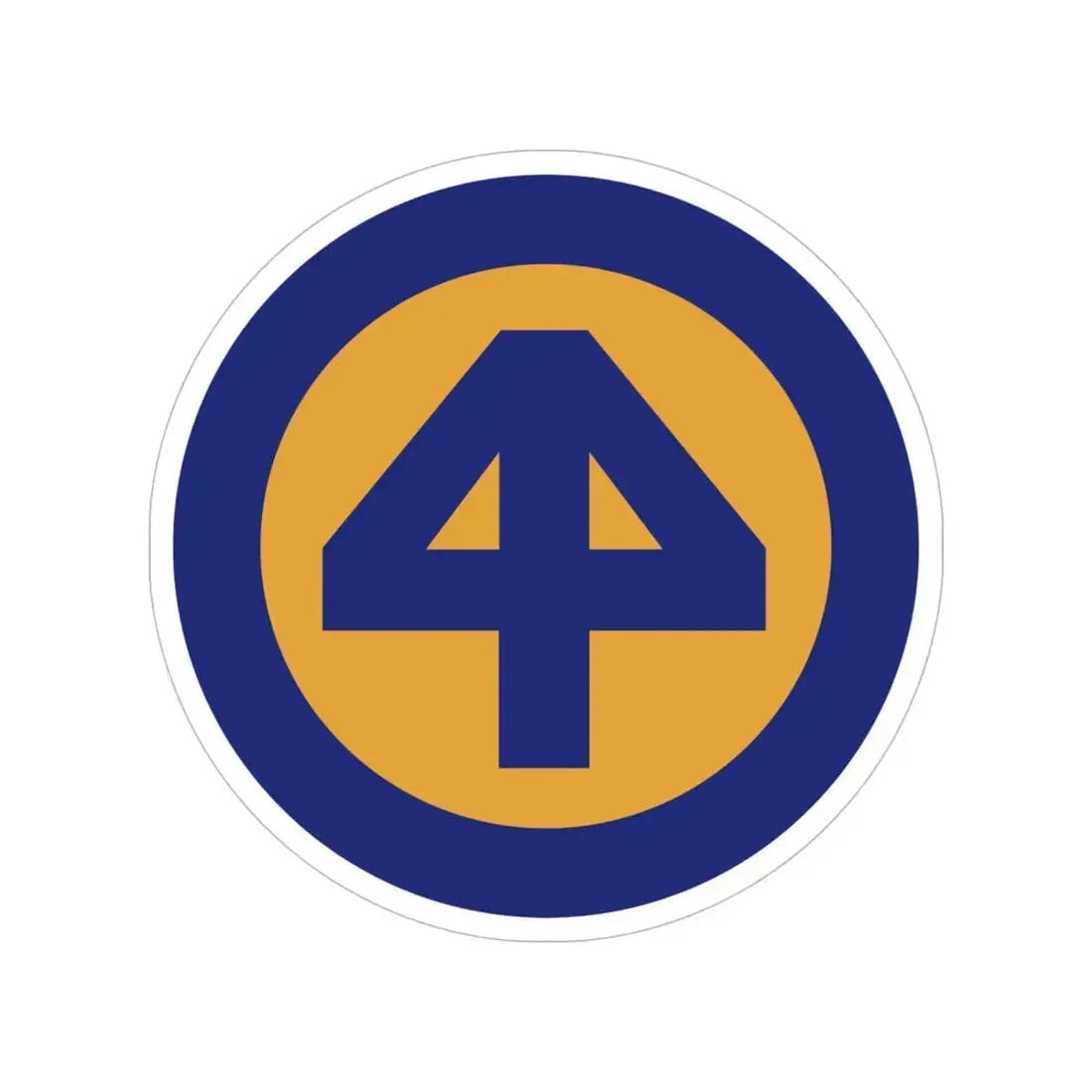 44 INF DIV SSI (U.S. Army) Transparent STICKER Die-Cut Vinyl Decal 6 Inch - The Sticker Space