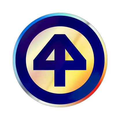 44 INFANTRY DIVISION SSI (U.S. Army) Holographic STICKER Die-Cut Vinyl Decal 4 Inch Holographic - The Sticker Space