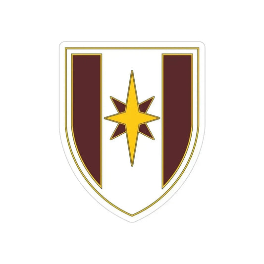 44 Medical Brigade 2 (U.S. Army) REVERSE PRINT Transparent Die-Cut STICKER 2 Inch Die-Cut Transparent - The Sticker Space