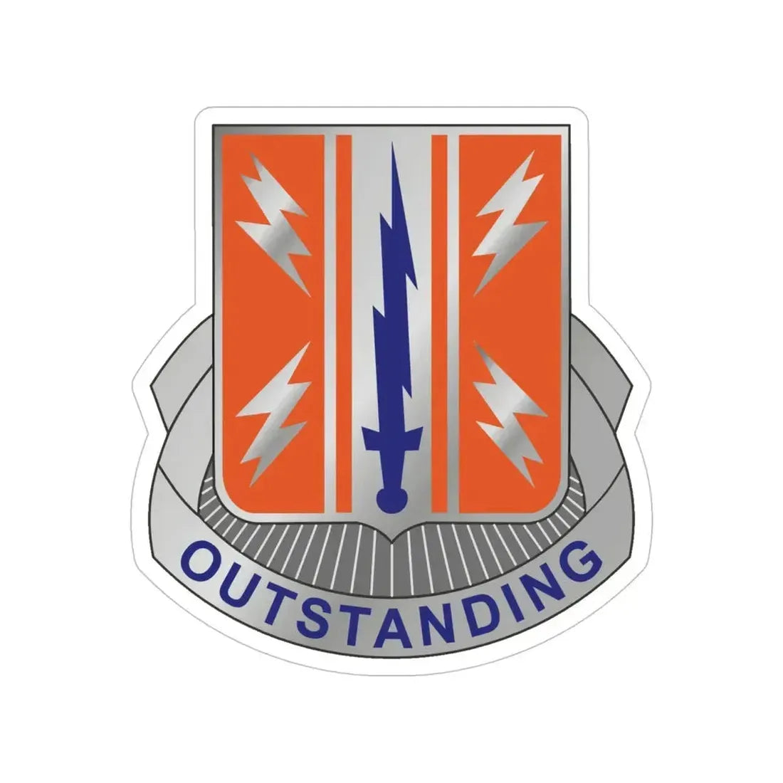 44 Signal Battalion (U.S. Army) Transparent STICKER Die-Cut Vinyl Decal 6 Inch - The Sticker Space