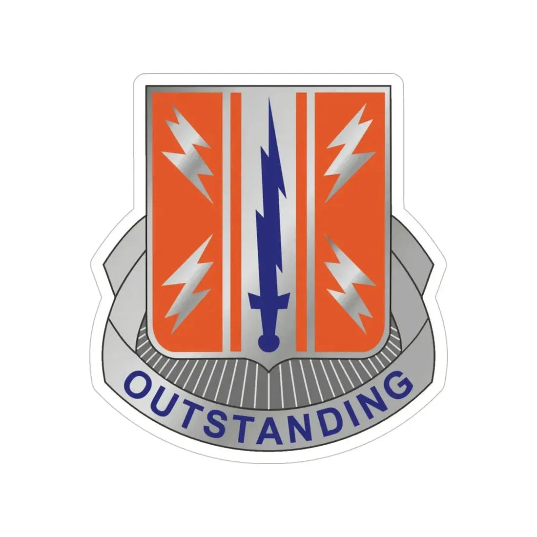 44 Signal Battalion (U.S. Army) Transparent STICKER Die-Cut Vinyl Decal - The Sticker Space