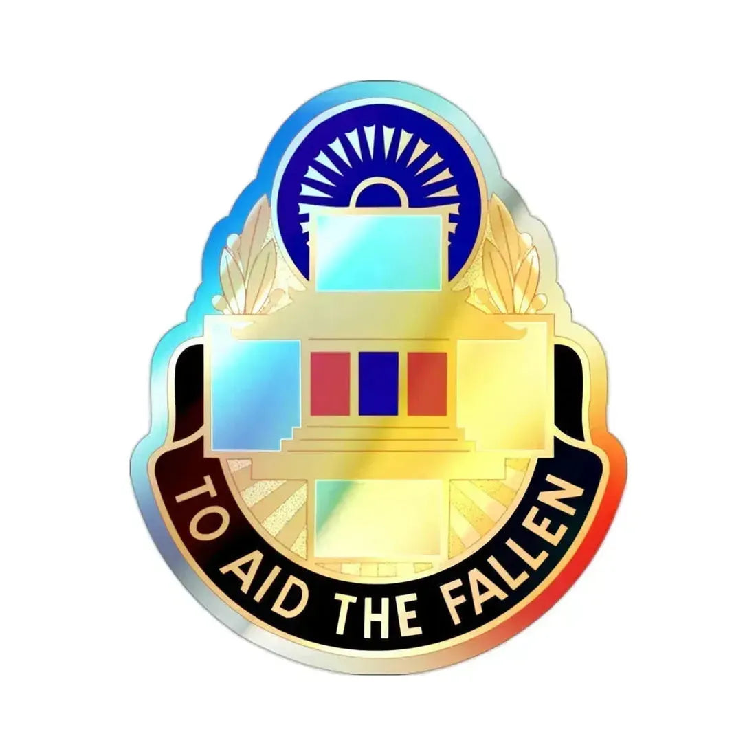 44 Surgical Hospital (U.S. Army) Holographic STICKER Die-Cut Vinyl Decal 2 Inch Holographic - The Sticker Space