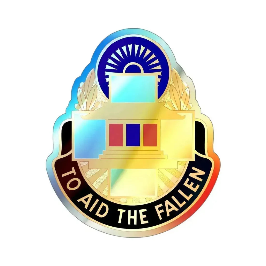 44 Surgical Hospital (U.S. Army) Holographic STICKER Die-Cut Vinyl Decal 4 Inch Holographic - The Sticker Space