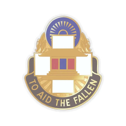 44 Surgical Hospital (U.S. Army) STICKER Vinyl Kiss-Cut Decal 4 Inch Transparent - The Sticker Space