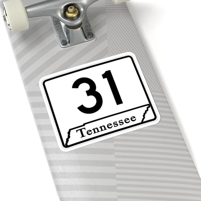 Tennessee 31 (Tennessee) (Road Sign) STICKER Vinyl Kiss-Cut Decal